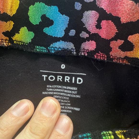 Torrid Multicolor Leopard Print Bike Shorts - Picture 5 of 6